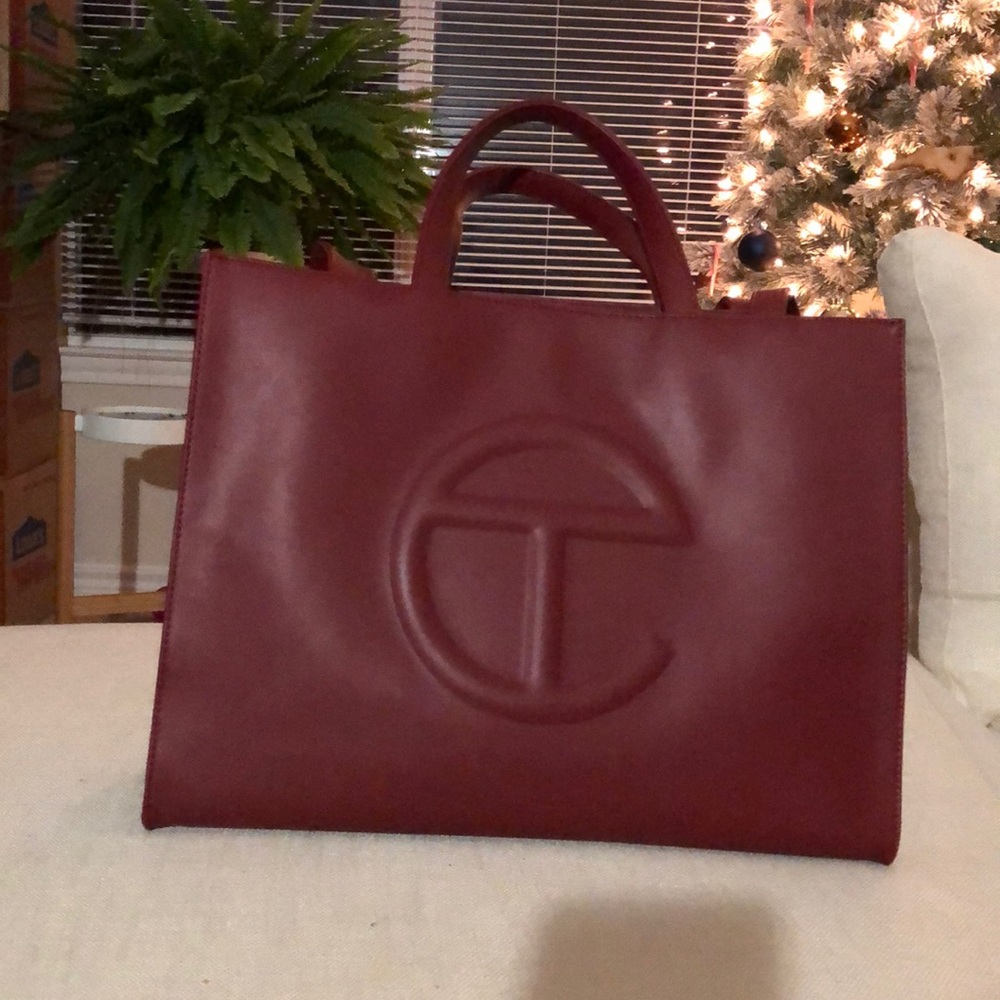 Medium oxblood telfar bag